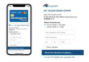 CRM Ödeme Kredi Kartı