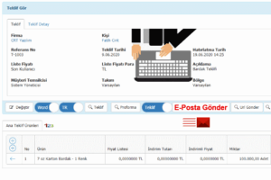 CRM Teklif E-Posta